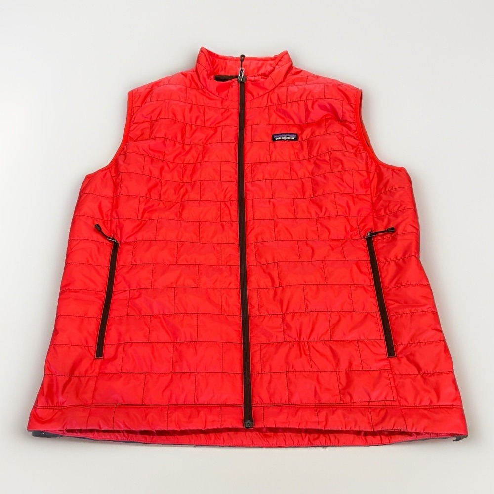 Patagonia Nano Puff Vest Men's Quilted Puffer XL Red Full Zip 84241 Packable